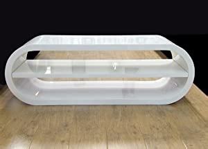 Well you're in luck, because here they come. Large Oval Full Gloss White TV Entertainment Unit Stand ...