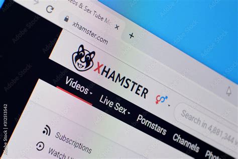 Homepage Of Xhamster Website On The Display Of PC Xhamster Com Stock Photo Adobe Stock