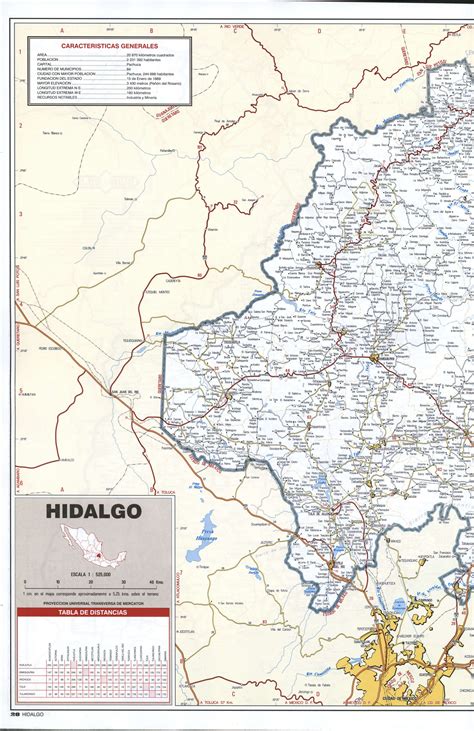 Hidalgo state map