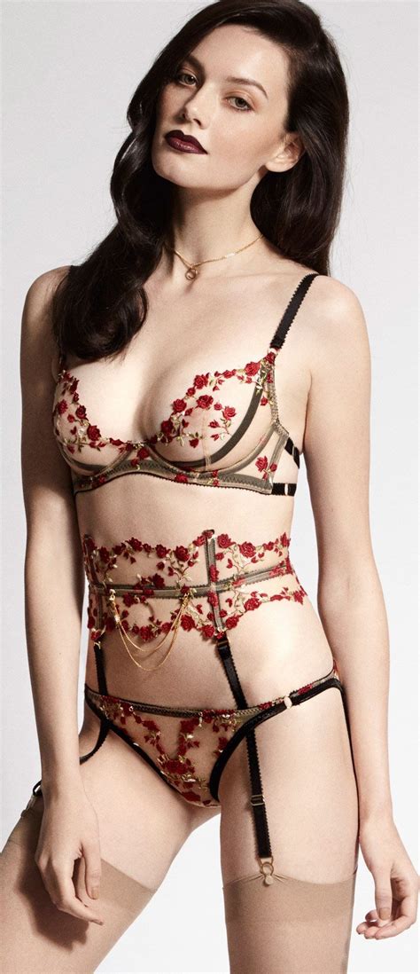 Pin On Flower Embroidered Lingerie