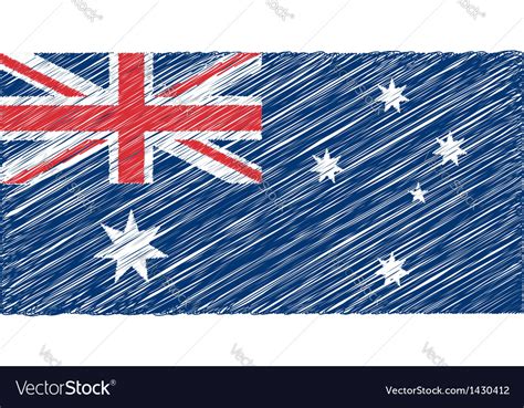 australia flag royalty free vector image vectorstock