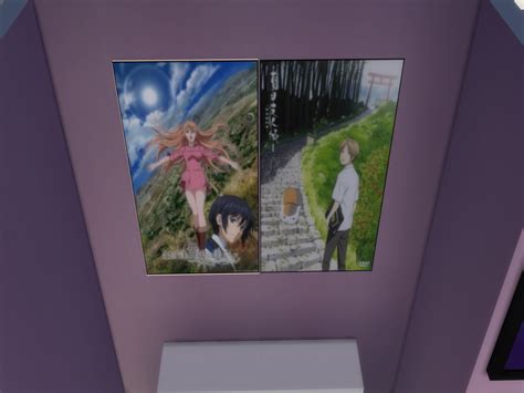 Anime Posters Sims 4 Cc