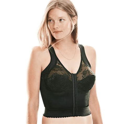 comfort choice women s plus size front close longline wireless posture bra bra
