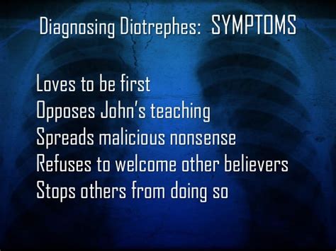 3 John 19 14 Diagnosing Diotrephes