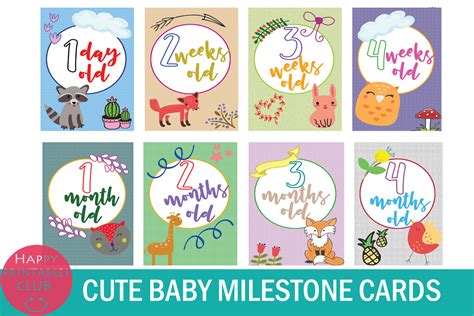 18 Cute Baby Milestone Cards Baby Milestone Printables 162950 Card