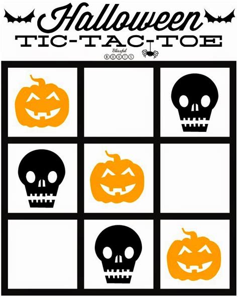 Halloween Tic Tac Toe Printable