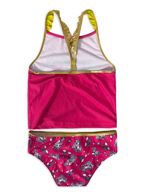 Jojo Siwa Girls Two Piece Tankini Swimsuit With Upf 50 Sizes 5 8