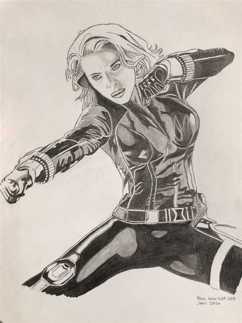 Black Widow The Avengers Marvel Drawings Black Widow Scarlett