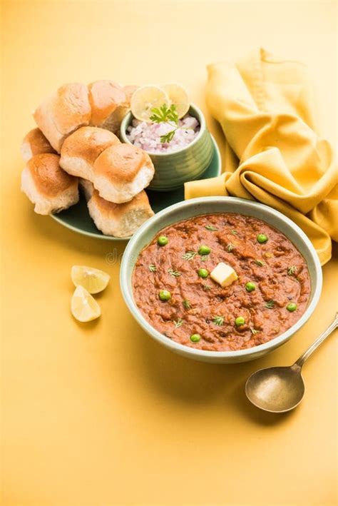 Pav Bhaji Is A Popular Indian Street Food That Consists Of A Spicy Mix Vegetable Mash And Soft