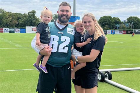 Jason Kelce S Pregnant Wife Taking Two Obs To Super Bowl Exclusive