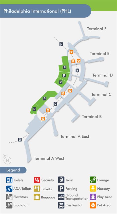 Philadelphia Airport Terminal Map