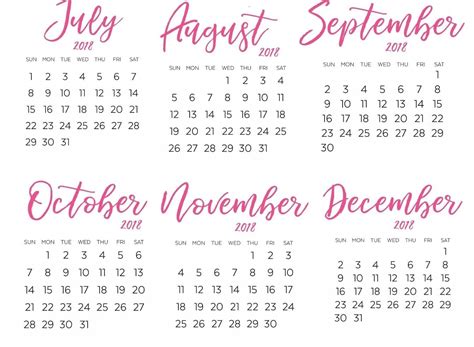 Printable Calendar 6 Months On One Page Printable Calendar 6 Months On
