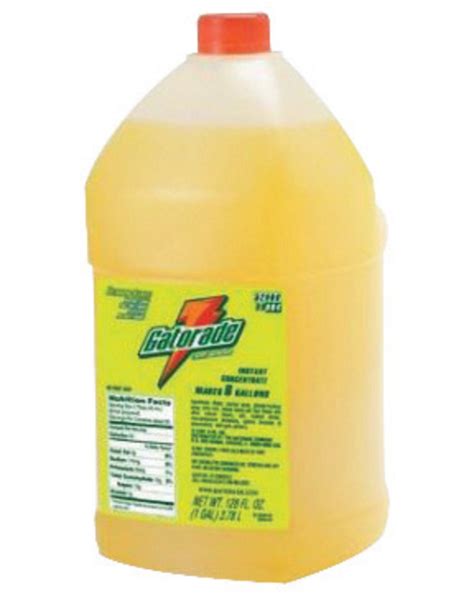 Airgas Gat03984 Gatorade 1 Gallon Liquid Concentrate Bottle Lemon