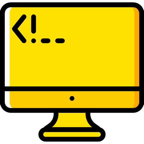 Monitor Basic Miscellany Yellow Icon
