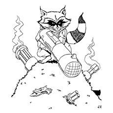 Rocket grumbled as he shot off towards his destination, his small ship hurtling through space as the small raccoon handled the controls like a pro. 10 Funny Raccoon Coloring Pages Your Toddler Will Love To ...