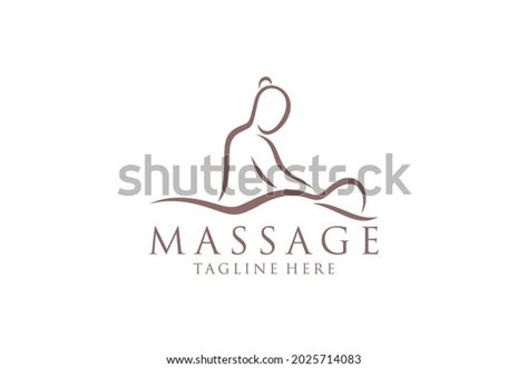 Body Massage Logo Body Spa Centre Stock Vector Royalty Free
