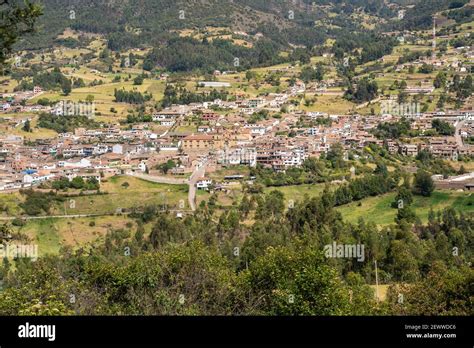 View Of The Village Of Monguí Boyacá Colombia Stock Photo Alamy
