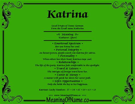 Katrina Meaning Of Name