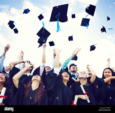 Tossing Caps At Graduation Hi Res Stock Photography And Images Alamy