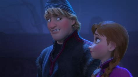 Anna And Kristoff In Frozen Adorable Moment