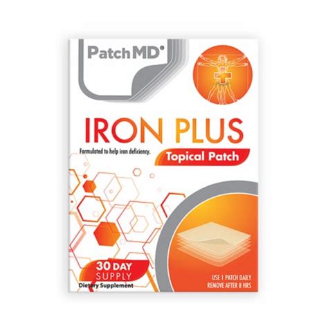 Patchmd Iron Plus Topical Patches 30 Days Supply 30 Kroger