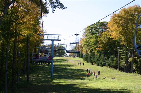 Photo Of An October View From The Chair Lift Enchanted Mountains Of