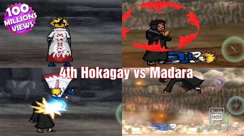 4th Hokage Vs Madara Youtube