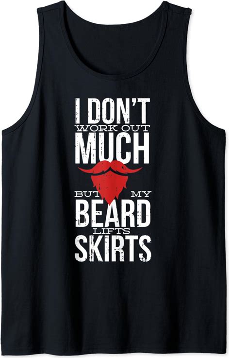 My Beard Lifts Skirts Costume Funny Easy Halloween T Tank Top Clothing Shoes