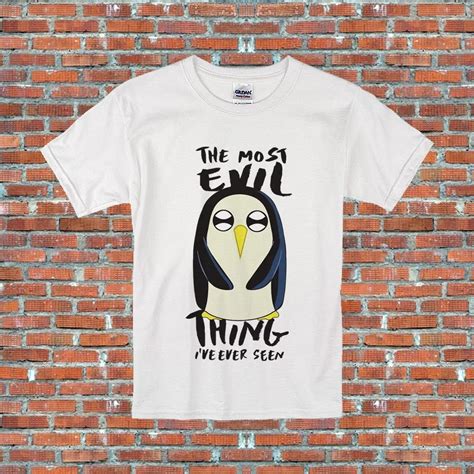 The Most Evil Gunter Adventure Time Penguin Tv Show Inspired T Shirt S 3xl New Design Cotton