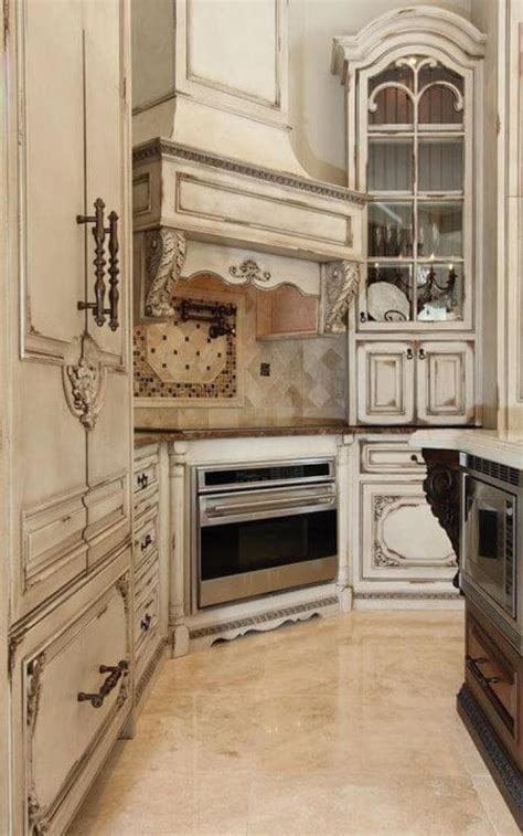 25 Charming Antiqued Kitchen Cabinets Home Decoration Style And Art