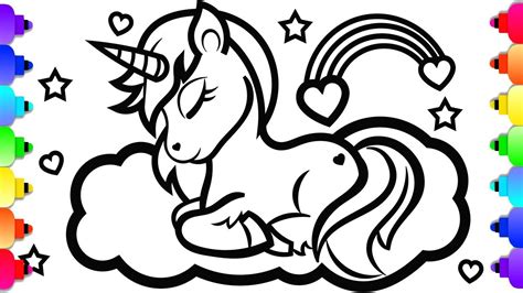 25 Unicorn Drawing Coloring Page