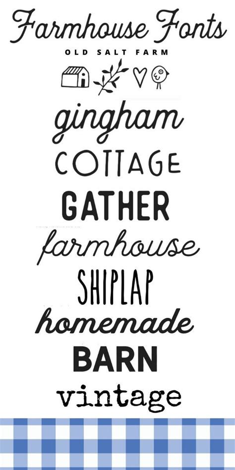 The same font can look surprisingly different at different sizes, and will also look smaller when printed out than it does on screen. Best Farmhouse Fonts #fonts #farmhousestyle # ...