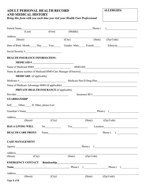 Printable Forms For Personal Information Printable Forms Free Online