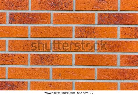 Brick Wall Cladding Facade Background Texture Stock Photo 635569172