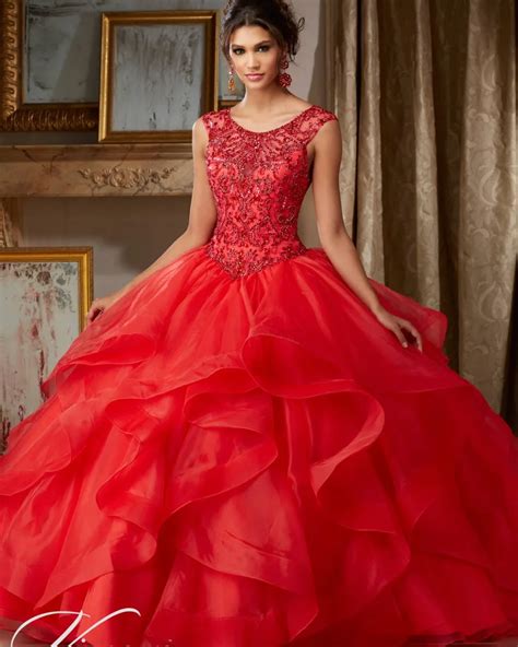 Popular Red Quinceanera Dresses Buy Cheap Red Quinceanera Dresses Lots