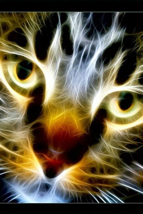 Pin By Susan Leikam On Cats  Fractals Cat Art Fractals Fractal Art