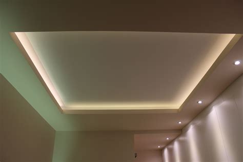 Drywall Plaster Ceiling Ceiling Bedroom Column Design Led Lights