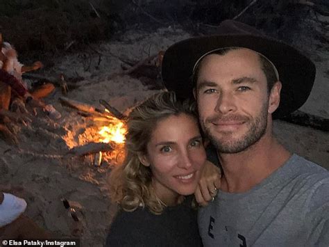 Chris Hemsworth And A Bikini Clad Elsa Pataky Get Hands On While Fishing For Yabbies At Byron