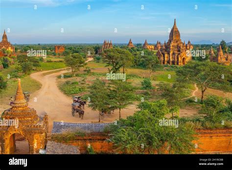 Bagan City Downtown Skyline Cityscape Of Myanmar Stock Photo Alamy