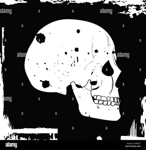 Grunge Vector Skull Stock Vector Image And Art Alamy