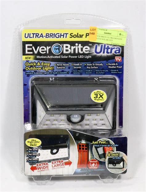 New Ever Brite Ultra Motion Activated Solar Led Kastner Auctions