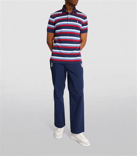 RLX Ralph Lauren Striped Polo Shirt Harrods US