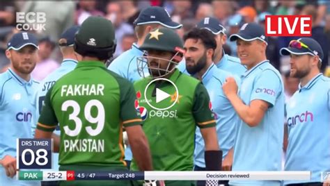 Live Odi Cricket Pak Vs Eng Live Stream Pakistan Vs England 3rd