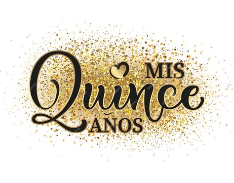 Premium Vector Mis Quince Anos Lettering For Quinceanera Party