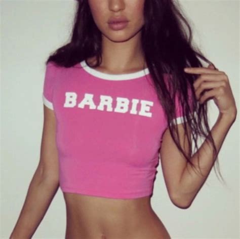 Top Barbie Crop Tops Pink Top Barbie Top Wheretoget