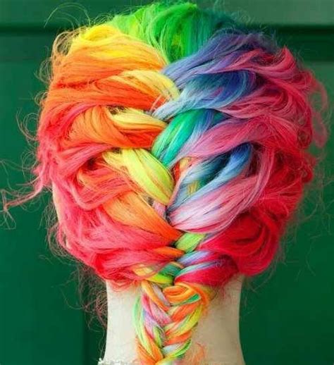 Colorful Hair Boho Hairstyles Pretty Hairstyles Rainbow Hairstyles