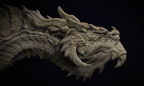 Artstation Dragon Sculpt Practice