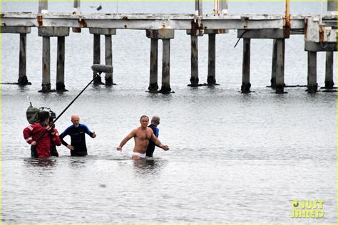 Jude Law Swims In His Speedo For New Pope Beach Scene Photo 4270109