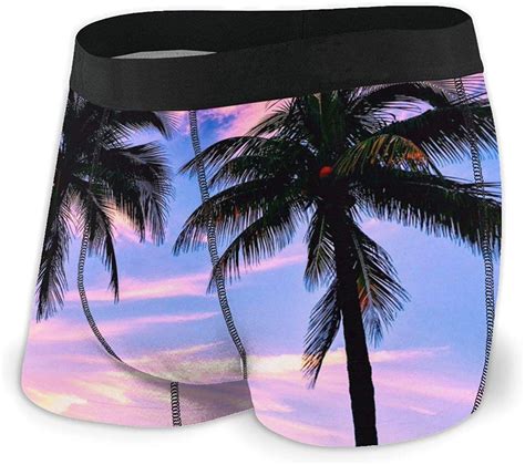 Hawaiian Sunset Men S Casual Stretch Boxer Briefs Underwear At Amazon