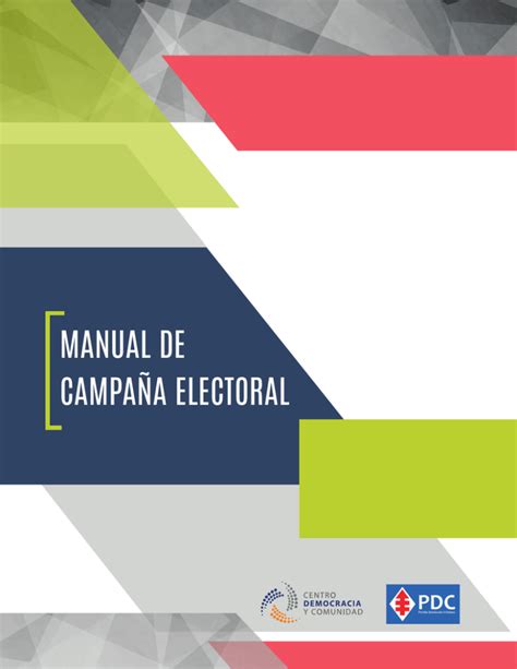 Manual De Campa A Electoral Centro Democracia Y Comunidad